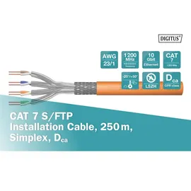 Digitus CAT 7 S-FTP 250 m Simplex, Dca-s1a,d0,a1