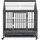 vidaXL Hundekäfig Mit Rollen Und Dach Stahl 92x62x106 Cm Vidaxl