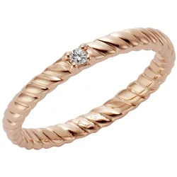 Jamelli Ring 925/- Sterling Silber rotverg. mit Weißtopas