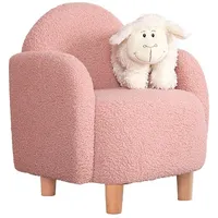 Kindersessel DORY hellrosa - Rose/Braun