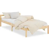 Homestyle4u Holzbett 90 x 200 cm Braun