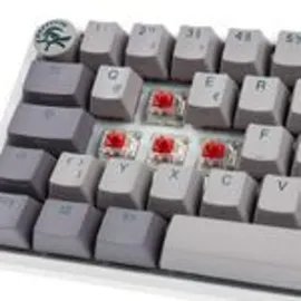 Ducky One 3 Mist Grey Mini Gaming Tastatur, RGB LED - MX-Red