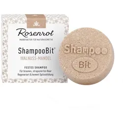 Rosenrot festes Shampoo Walnuss-Mandel (strapaziertes Haar) - Neue Rezeptur