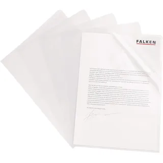 Falken Sichthüllen DIN A4 transparent genarbt 0,09 mm