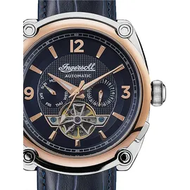 Ingersoll The Michigan Automatik Blau Leder 45 mm I01101B