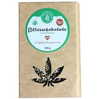 Hanf Gesundheit Zartbitter Schokolade mit Hanfsamen - ZUCKERFREI