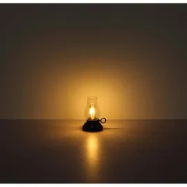 GLOBO Tischlampe Glas Amber