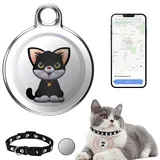 AVCXEC GPS Tracker für Katzen Hunde, Mini Pet Tracker für Katzen Hunde, Katze Gps Tracker Halsband ohne Entfernungsbegrenzung und ohne monatliche Gebühren, Wasserdichter Hund Gps Tracker für Haustiere