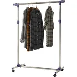 Homcom Garderobenständer 45x95x86 cm silber