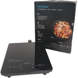 Cecotec Full Crystal Diamond Induktionskochfeld. 2000 W, Leistung und Temperatur - Schwarz