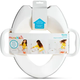 Munchkin Sturdy Potty Training Toilet Seat with Handles and Splash Guard. Secure Anti-Slip Toddler Toilet Seat for Boys and Girls.