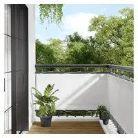 VidaXL Balkon-Sichtschutz Weiß 75x800 cm 100 % Polyester-Oxford