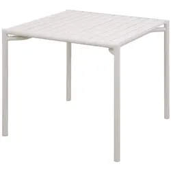 Tisch Bliss Cane-line Aluminium sand grau, Designer Johannes Foersom & Peter Hiort-Lorenzen, 75x81x81 cm