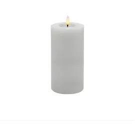 LC Home Winter LED-Stumpenkerze 7,5 x 15 cm schwarz