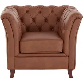Home Affaire Chesterfield-Sessel Reims Polyester 98 x 76 x 88 cm Braun