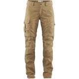 Fjällräven Damen Sport Trousers Karla Pro Zip-Off Trousers W, Dark Sand, 44, 89845