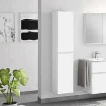 Evineo ineo4 Hochschrank mit 2 Türen, mit Griff, BE0204WM,