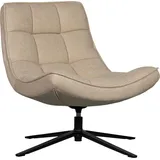 WOOOD Drehsessel »Maudi«, H 84 cm x B 74 cm x T 86 cm, beige