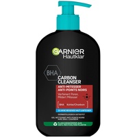 Garnier Hautklar Waschgel, BHA Carbon Cleanser mit Kohle, Anti-Mitesser & Anti-Pickel Waschgel und Gesichtsreiniger, 250 ml
