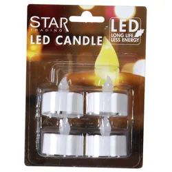 LED-Teelicht "T-Light",, 4 Stück, flackernd, incl
