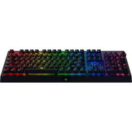 Razer BlackWidow V3 Pro (Green Switch) - Kabellose Mechanische Gaming Tastatur (Klickende Mechanische Switches, RGB Chroma, Handballenauflage, Bluetooth, QWERTZ DE-Layout | Schwarz