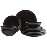 Broste Copenhagen Nordic Coal Geschirrset 12-teilig