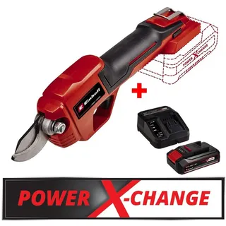 Einhell Akku-Astschere Einhell Akku-Astschere GE-LS 18 Li solo inkl. 2,5 Ah Starterkit, bis 2 m Arbeitshöhe, (Set, 3 St), Teil der flexiblen Power X-Change-Familie