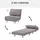 Homcom Schlafsofa Verstellbar im Cord-Optik 82 x 89 x 83 cm