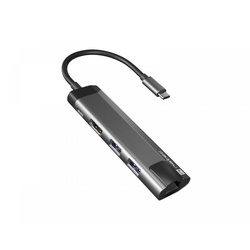 Natec Fowler GO Hub USB-C Multiport Adapter 5 in 1 - USB-hub (100W)