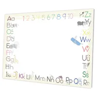 byNia® Schreibtischunterlage Kinder Papier A3, Schreibunterlage Kinder (ABC), Schreibtischunterlage Junge und Mädchen, ideale Malunterlage für Kinder Schreibtischunterlage Papier Kinder.