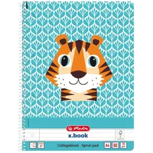 Herlitz Spiralblock A4 Lineatur 27 Motiv Tiger