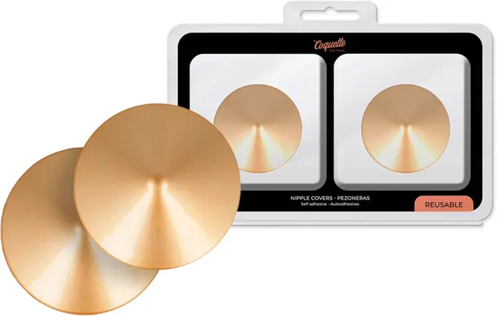COQUETTE CHIC DESIRE - NIPPELABDECKUNGEN GOLDENE KREISE