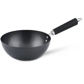 KEN HOM 20cm Carbonstahl Mini Wokpfanne Induktion mit Antihaftbeschichtung, Excellence, Hitzebeständig Griff, Spülmaschinenfest, 5 Jahre Garantie