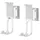 goobay Lautsprecher-Wandhalterung One Sound Flex, weiss (Wandmontage, Drehbar, Neigbar), Lautsprecher Ständer - Wandmontage, Weiss