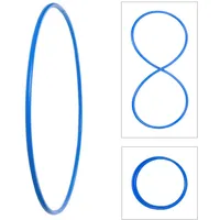 hoopomania Faltbarer Hula Hoop, HDPE-20mm, blau, Ø90cm