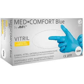 AMPri Med Comfort Blue Vitril Gr.M blau Vinyl-Nitril Gem. 100