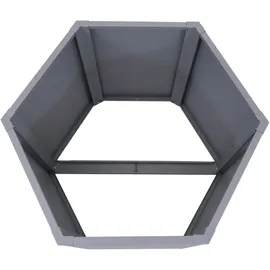 Mendler Hochbeet HWC-P64 286 x 77 x 88 cm Grau