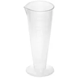 Steinberg Systems - Messbecher 10 Stück 50 ml mit Ausgießer Messbecher aus Kunststoff Messzylinder Dosierhilfe Labormessbecher
