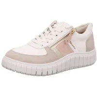 TAMARIS Comfort Damenschuhe Schnürschuhe Sportive Sneaker Weiß, Schuhgröße:39 EU