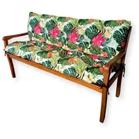 4L Textil Gartenbankauflage Sitzkissen und Rückenkissen Hollywoodschaukel Auflage (100x60x50