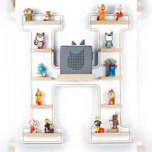 VCM Kinderregal Buchstabe H 54 x 46 x 19 cm Holz weiß