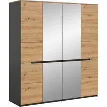 Home Affaire Kleiderschrank 180 x 198 x 59 cm Grau