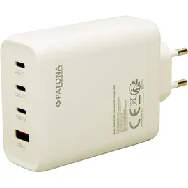 PATONA Premium GaN PD140W Adapter 3xUSB-C 1xA weiß
