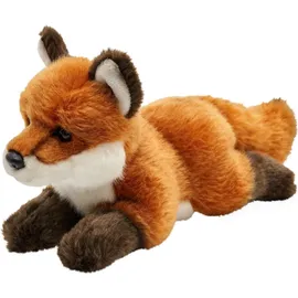 Uni-Toys - Rotfuchs, liegend- 24 cm (Länge) - Plüsch-Fuchs, Waldtier - Plüschtier, Kuscheltier