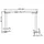 MID.YOU Schreibtisch Office Edition Grau / Weiß