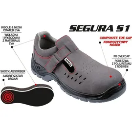 Yato SEGURA S1 ARBEITSSANDALEN GRÖSSE 43