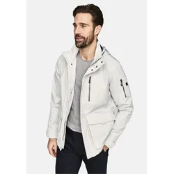 Outdoorjacke CABANO "Weatherproof Jacke", Herren, Gr. 54, weiß, 100% Polyester, unifarben, sportlich, normal, ohne Ausschnitt, Langarm, Jacken, mit reflektierenden Elementen
