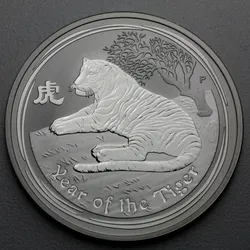 Silbermünze 1oz Tiger 2010 Lunar II ? Year of the Tiger (Australien)