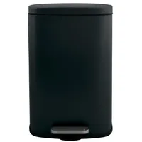 Spirella Treteimer Schwarz, Kunststoff, 30 L, 23.5x62.9x34.3 cm, Küchen,
