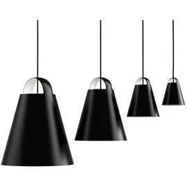 Louis Poulsen Above 1-flg. 55 cm kugelförmig schwarz